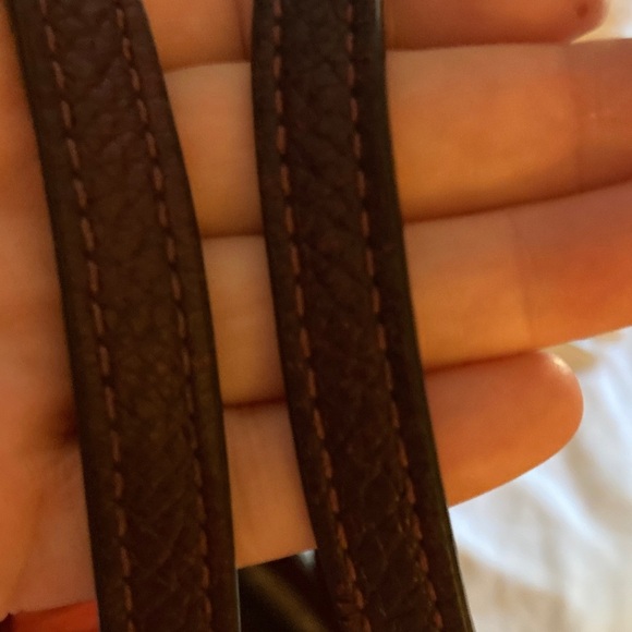 Beautiful Michael Kors Dark Brown Tote Double Strap with Gold Chain - Picture 4 of 11